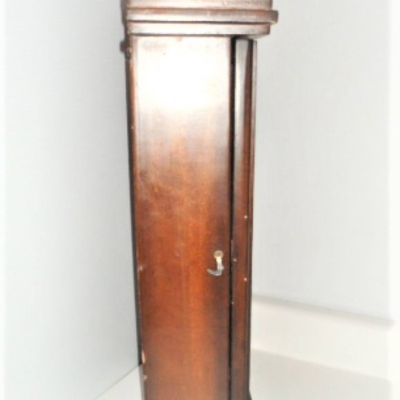 French Mission Antique CARILLON Wall Clock 31 DAY w KEY Chime Fancy Wood Scroll - Picture 4 of 8